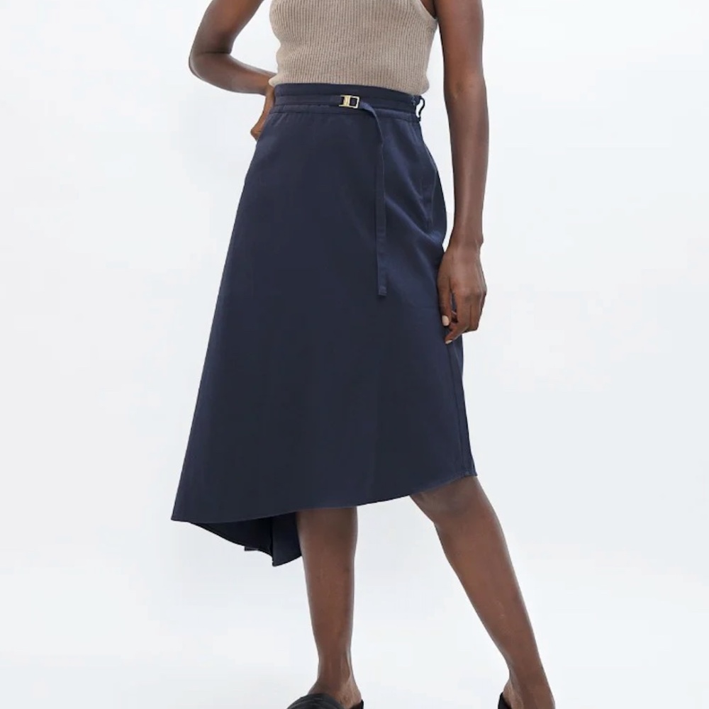1 People organic cotton Mallorca Asymmetric Skirt in Summer Night
